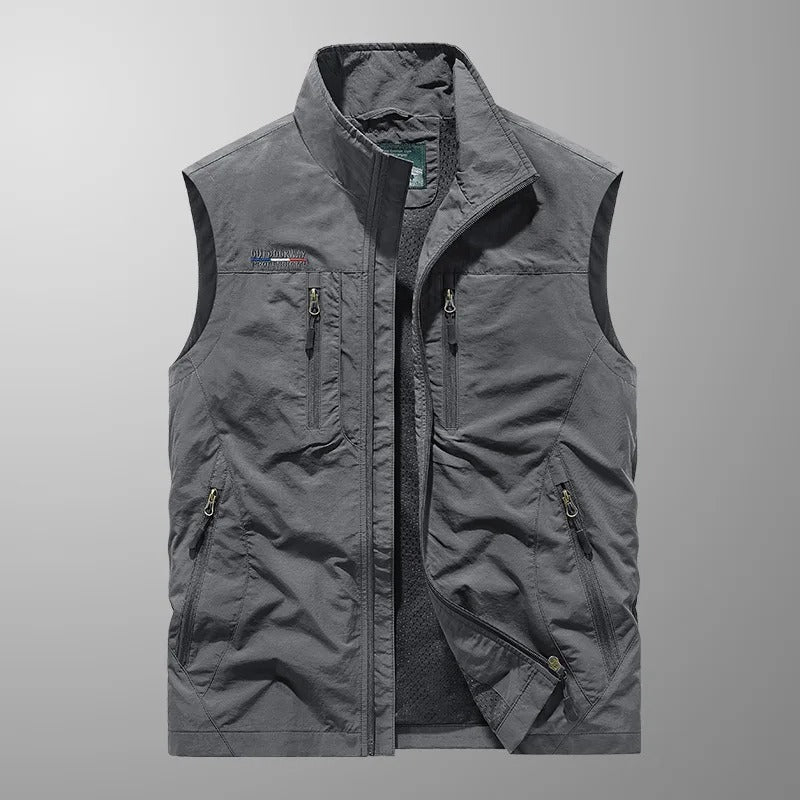 Gabin | Gilet cargo multi-poches – léger, pratique et prêt pour l’aventure