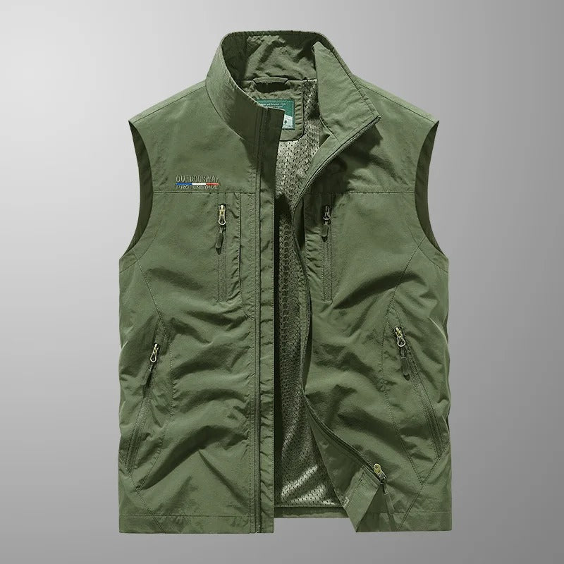 Gabin | Gilet cargo multi-poches – léger, pratique et prêt pour l’aventure