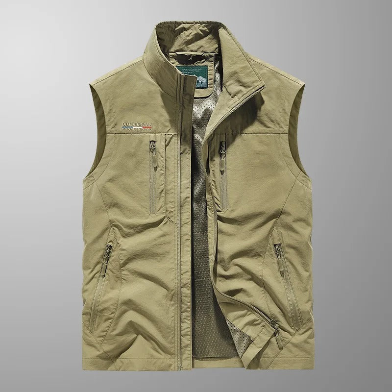 Gabin | Gilet cargo multi-poches – léger, pratique et prêt pour l’aventure